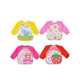 thumbnail image 1 of 4-Pack Long Sleeve Cartoon Bibs With Waterproof & Dribble-Absorbing Design - Cute Cartoon Patterns To Protect Clothes From Spills - For Drooling During Mealtime, 1 of 3