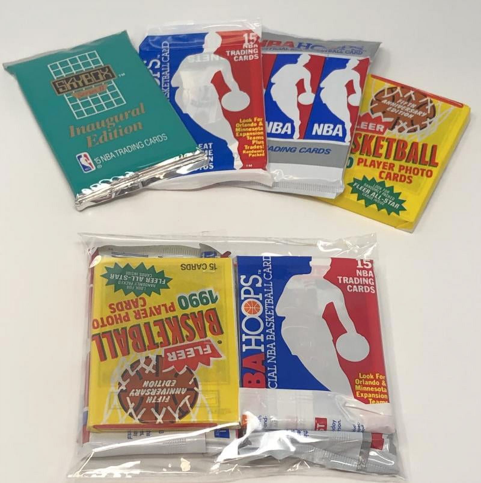 4 Pack Lot of Old Vintage NBA Basketball Trading Cards