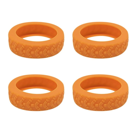 4-Pack Luggage Wheel Covers | Colorful Silent Roller Protectors for Suitcases & Swivel Chairs | Noise Reduction & Scratch Protection | Fits 8-Wheel Luggage