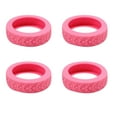 thumbnail image 1 of 4-Pack Luggage Wheel Covers | Colorful Silent Roller Protectors for Suitcases & Swivel Chairs | Noise Reduction & Scratch Protection | Fits 8-Wheel Luggage, 1 of 1