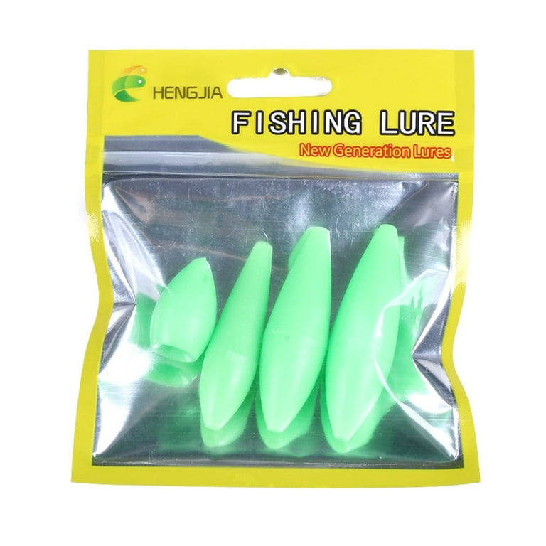 4 Pack Luminous Fishing Floats Fluorescent Glow Bobbers for Improved  Visibility