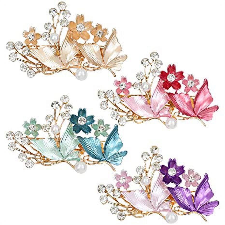 4 Pack Luxury Glitter Sparkly Jeweled Gems Crystals Rhinestones Retro