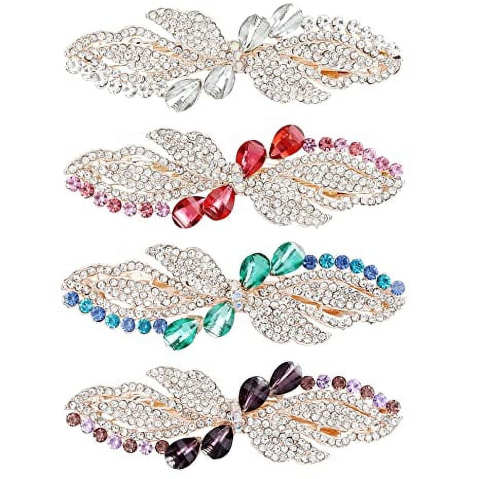 4 Pack Luxury Glitter Sparkly Jeweled Gems Korean Decorative Crystals