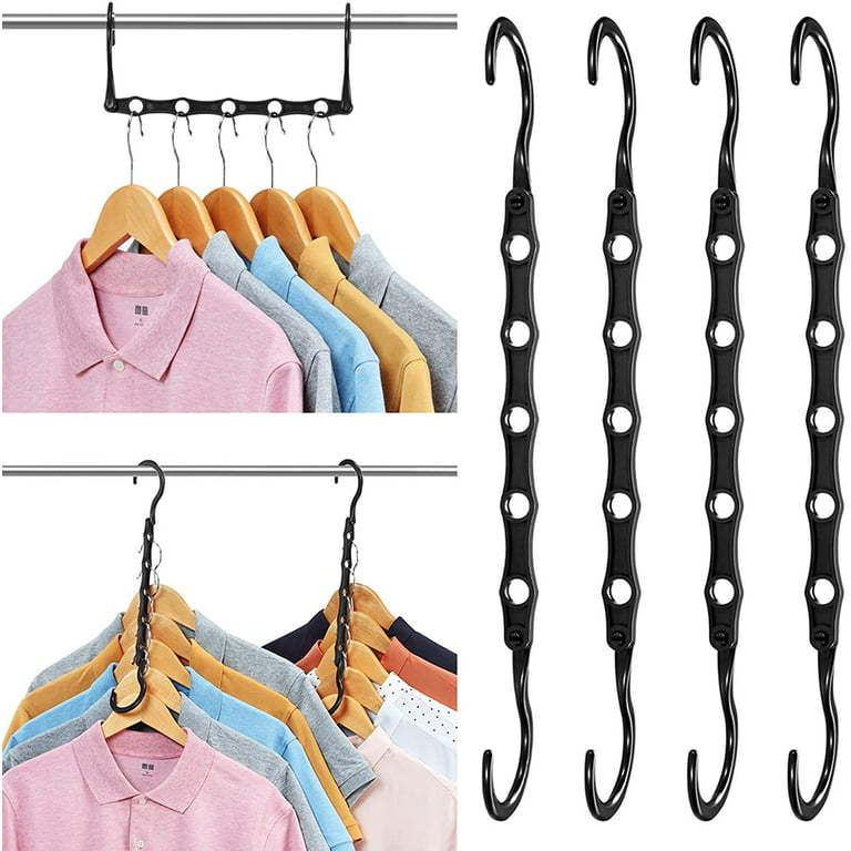 1pc Random Color Clothes Hanger Storage Rack, Rotating Closet Wardrobe  Plastic Hanger, Space Saving Clothing Hook, Clothes Hanger
