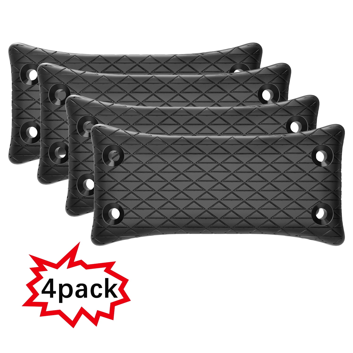4-Pack Magnet Gun Mount, 50 Lbs Rating,Rubber Coated Gun Holder for Pistol, Handgun, Safe, Using in Car, Truck, Wall, Desk, Vehicle and Home