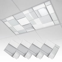 4 Pack Magnetic Ceiling Light Covers 2 x 4 Feet, Divi Tree Light Shades ...