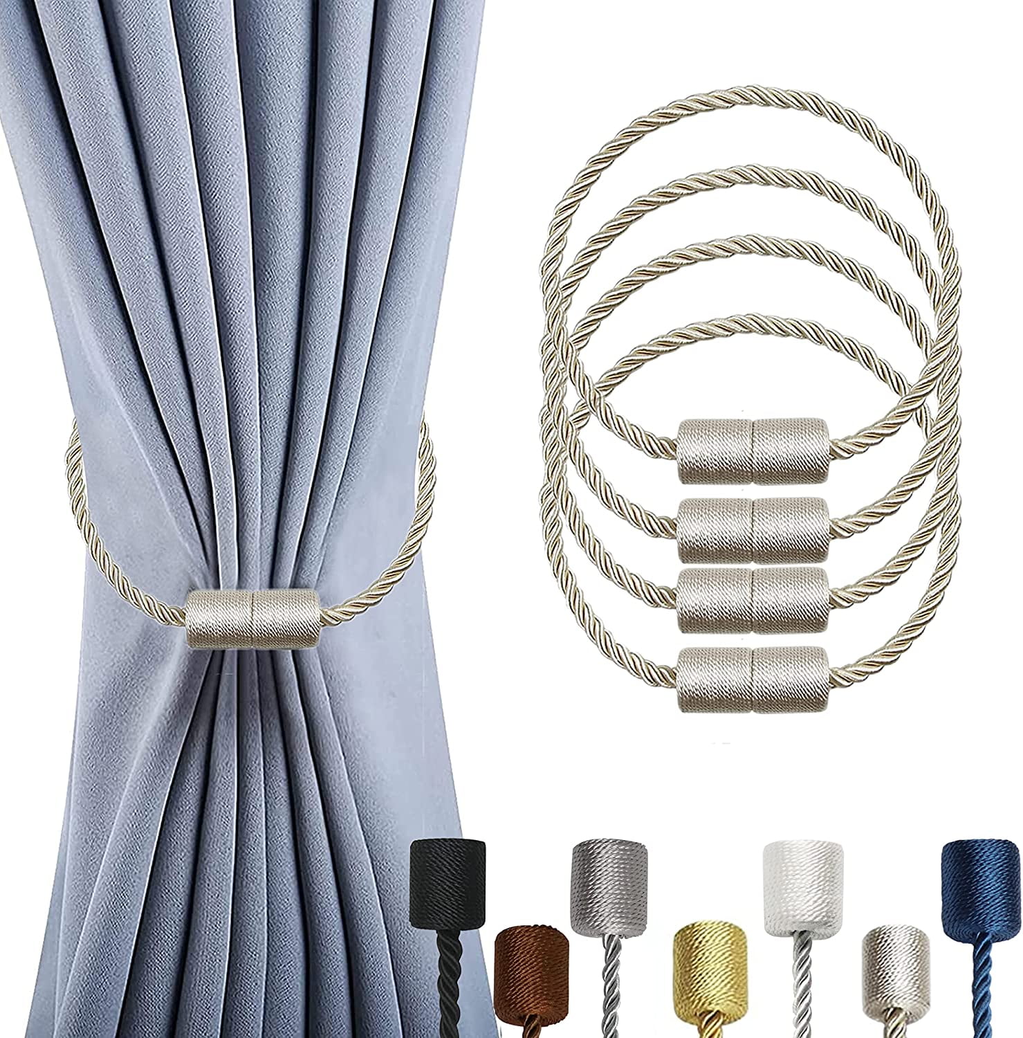 4 Pack Curtain Tiebacks Curtain Holdbacks Curtain Ties Outdoor