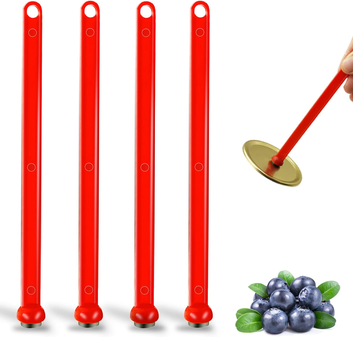 4 Pack Lid Lifter for Canning Supplies Safely Remove and Lift Slippery Canning Lids