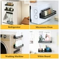 thumbnail image 1 of 4 Pack Magnetic Spice Rack for Refrigerator, Strong Magnets Shelf, Seasoning Organizer for Kitchen, 1 of 8