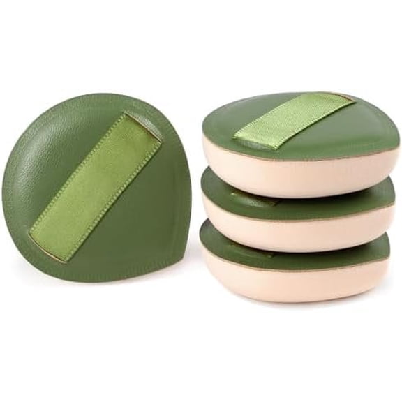 4-Pack Makeup Sponges - Latex-Free Blender Set for Foundation, Concealer & , Soft, & Beginner-Friendly Beauty Tools (Green)