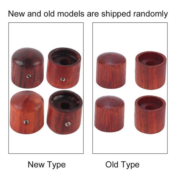 4-Pack Maple Wood Effect Tone Volume Knobs for Electric Guitar Bass Amp & Pedal 4pcs wood Electric Guitar Bass