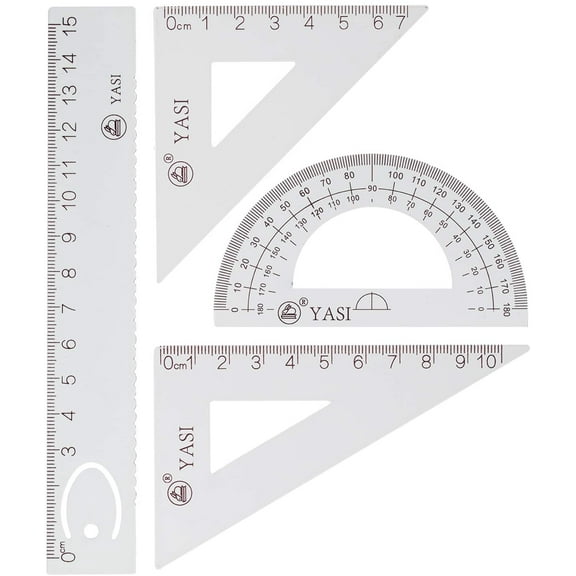 4 Pack Math Geometry Tool For Students, Draftsman, Engineers, Design, Graphic, Examination, Math Or Painting