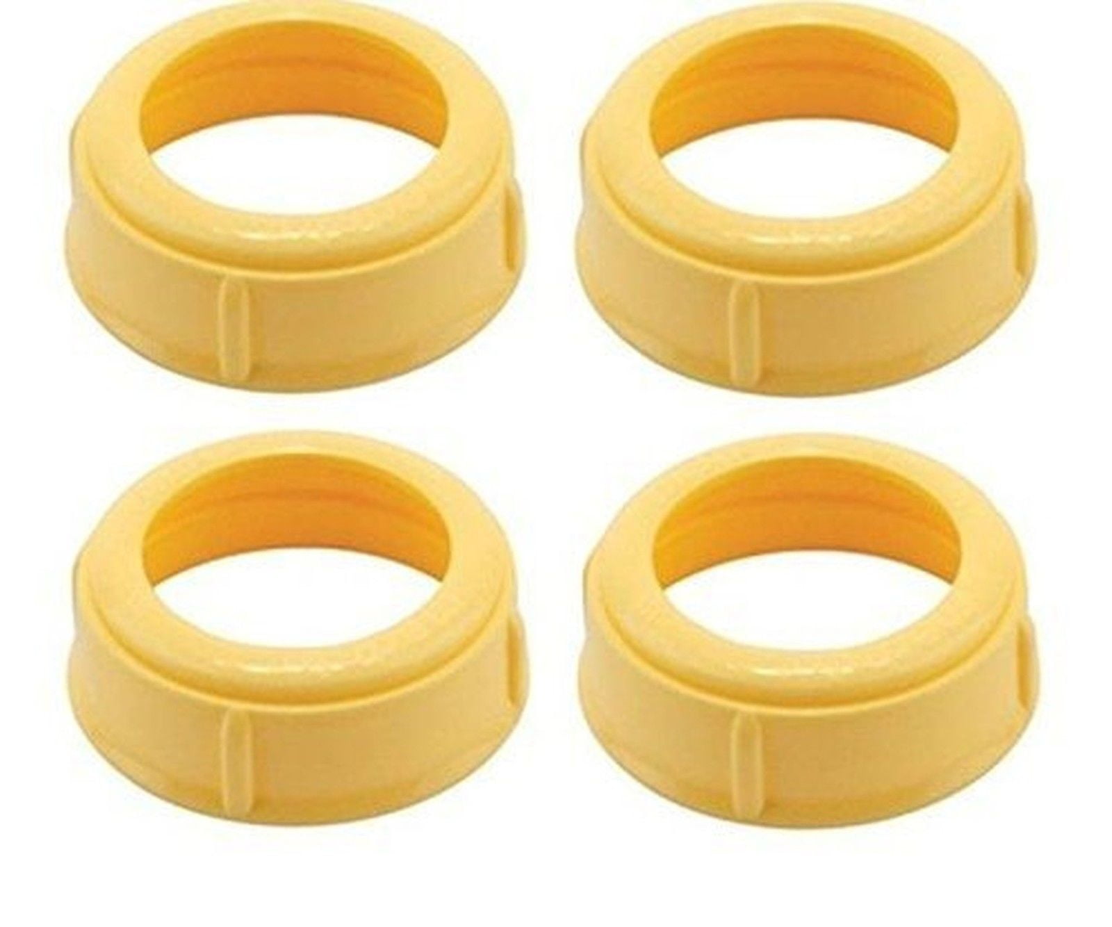 4 Pack - Medela Bottle Nipple Collars Rings New! For Slow or Medium Flow Wide Base (4 Collars)