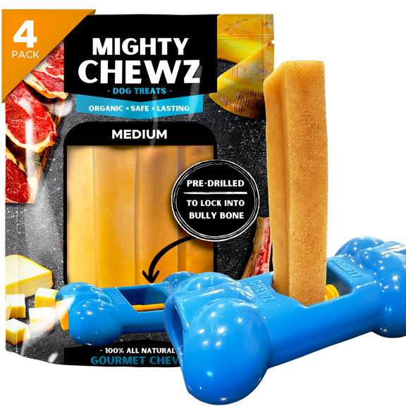 4 Pack Medium Yak Cheese - Bully Bone Pro Included