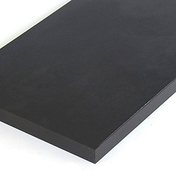 4 Pack - Melamine Shelf 8 x 48 Inches in Black Finish