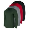 thumbnail image 1 of 4 Pack: Men's Compression Long-Sleeve T-Shirt Athletic Cold Weather BaseLayer (Available In Big & Tall), 1 of 6