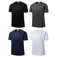 thumbnail image 1 of MANSENHUG 4 Pack Men's Dry Fit T Shirts Athletic Running Gym Workout Short Sleeve Tee Shirts for Men, 1 of 9