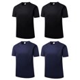 thumbnail image 1 of MANSENHUG 4 Pack Men's Dry Fit T Shirts Athletic Running Gym Workout Short Sleeve Tee Shirts for Men, 1 of 9