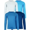 thumbnail image 1 of 4-Pack Men's Moisture Wicking Long Sleeve Peformance Tagless Tee (Sizes, S-2XL), 1 of 5