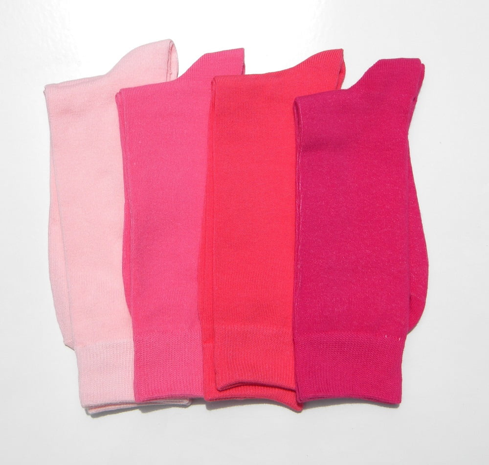 hot pink dress socks 4 Pack Men's Pink, Fuchsia, hot pink and Rose Pink Dress Socks size 8-12