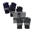 thumbnail image 1 of 4 Pack Men's Thermal Fleece Lined Winter Insulated Knit Thick Gloves (Style 1), 1 of 5