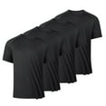 thumbnail image 1 of 4 Pack Men's Workout Crewneck Athletic T-Shirts Short Sleeve Casual Lightweight Running Gym Daily Tee Tops, 1 of 7