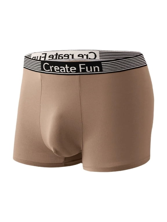 4 Pack Mens Underwear Boxer Briefs Skin Friendly Ice Silk Casual Large Size Breathable Comfortable Fashion Panties