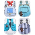 thumbnail image 1 of 4 Pack Mesh Dog Shirts for Small Dogs: Stretchy Dog Clothes with Cute Patterns, Size XXS-XL Fit for 2-16lb Dogs, Quick Dry & Lightweight Pet T-Shirts, Girl & Boy Puppy Clothes for Spring Summer, XXS, 1 of 7