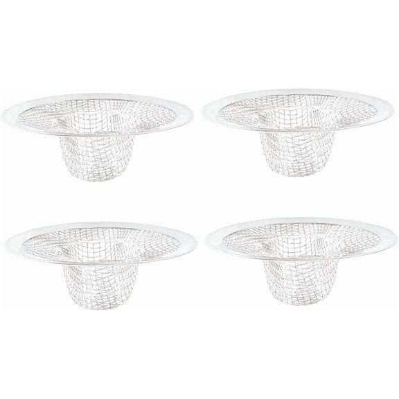 4 Pack Mesh Sink Drain Strainer 2.8 Inch Basket Filter Trap Stainless Steel Basin Floor Drain for Kitchen, Bathroom