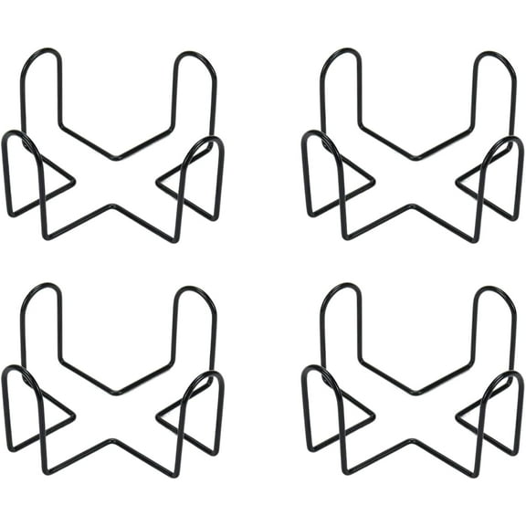 WYZCTTD 4 Pack Metal Coaster Holder Thick Iron Wires Holder Storage for Square Polygonal Round Coasters