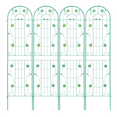 thumbnail image 1 of 4 Pack Metal Garden Trellis - 86.7" x 19.7" Rustproof Trellis for Climbing Plants Outdoor - Elegant Garden Arch Trellis with Decorative Design, 1 of 2