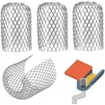 4 Pack Metal Gutter Guards Expandable Filter Screen Leaf Strainer