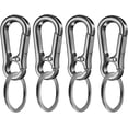 4 Pack , Metal Key Chain, Sturdy Key Ring, Key Rings Key Organizer Clip ...