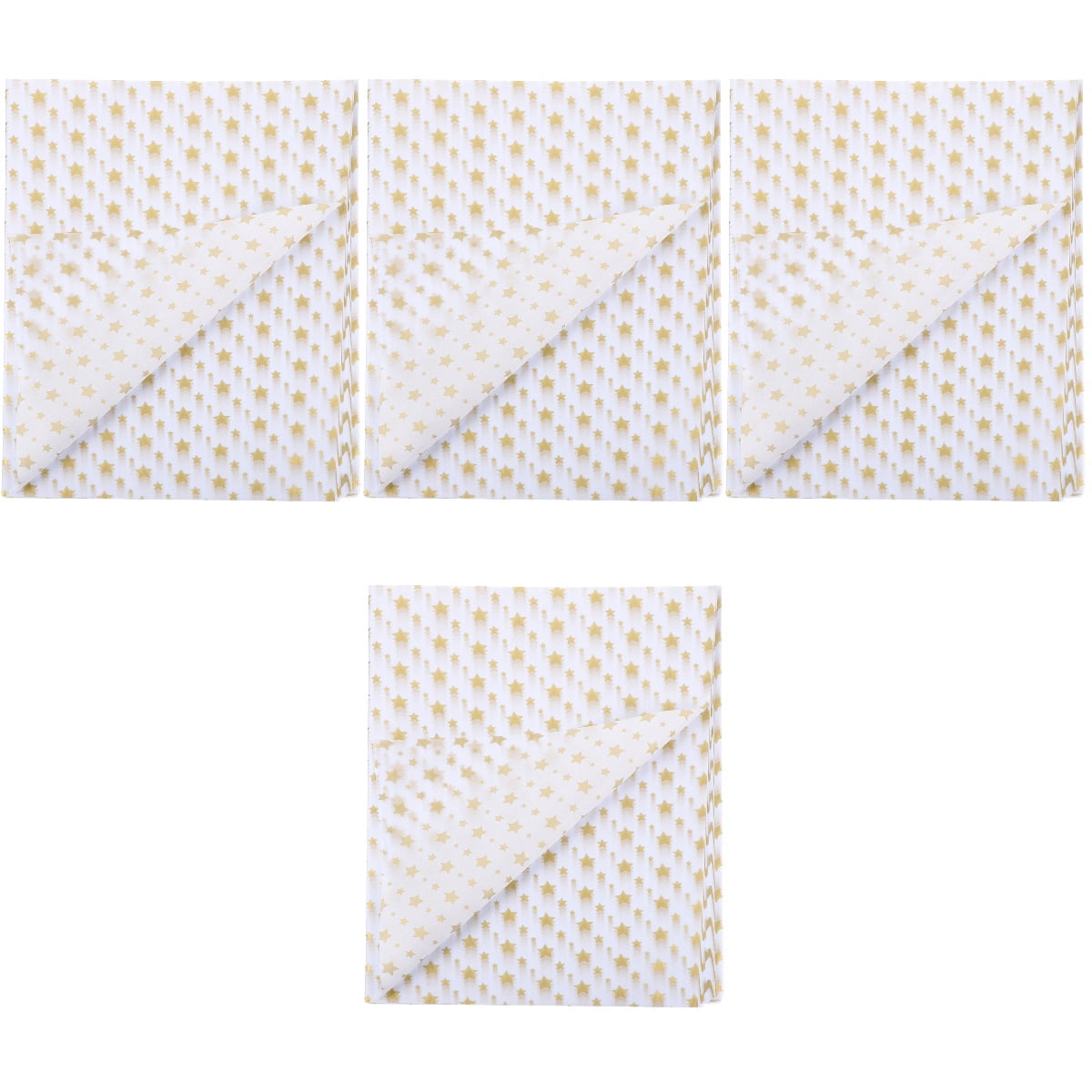 4 Pack Metallic Tissue Paper Wrapping Simple Color Present Wrapper Child