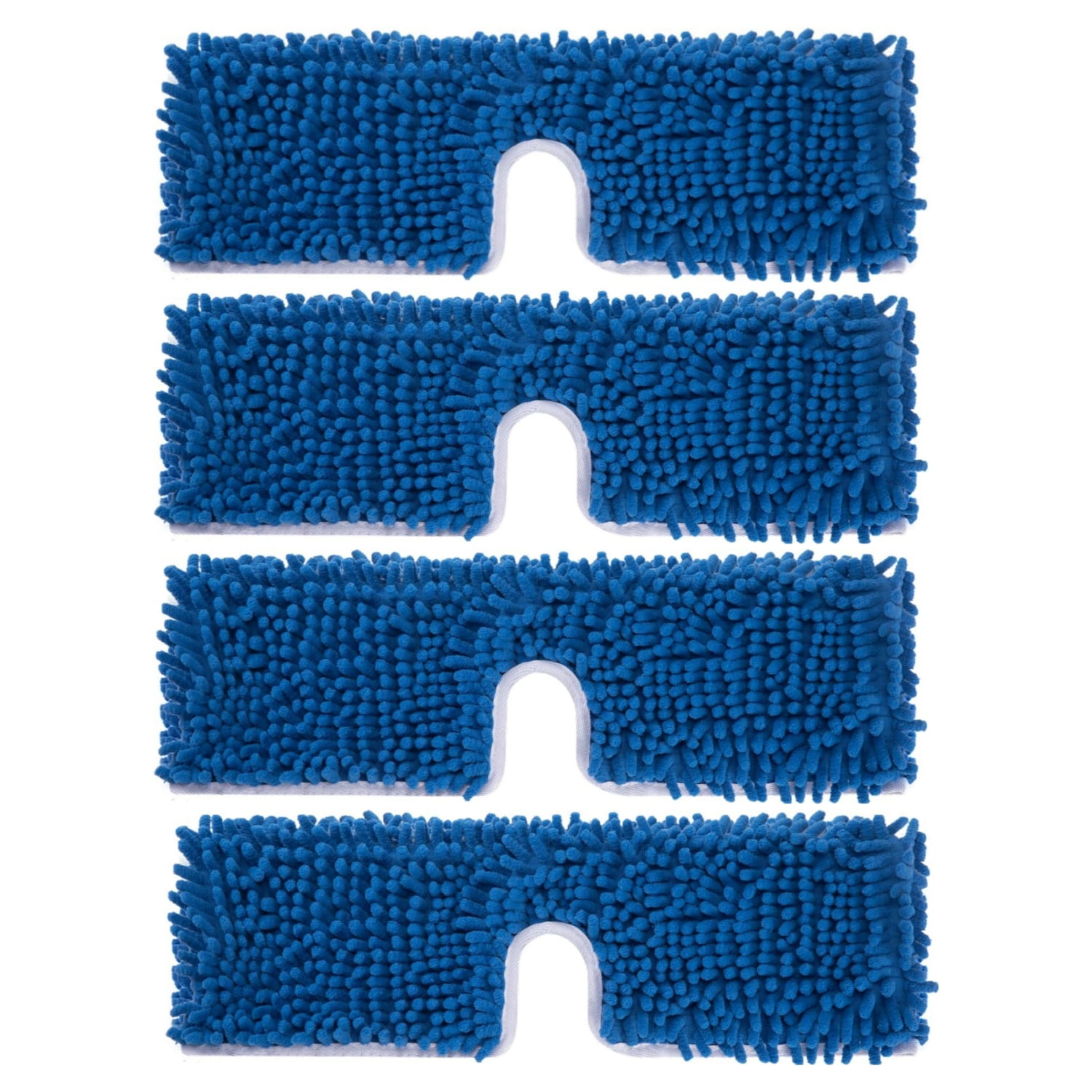 4 Pack Microfiber & Chenille Mop Refills Compatible with O-Cedar Dual-Action Flip Mop, Mop Heads Replacements for Hardwood Floor 'N More 3-Action Mop