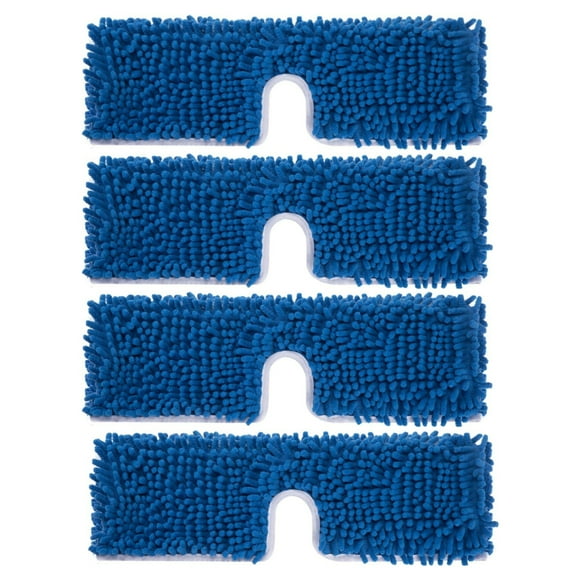 4 Pack Microfiber & Chenille Mop Refills Compatible with O-Cedar Dual-Action Flip Mop, Mop Heads Replacements for Hardwood Floor 'N More 3-Action Mop