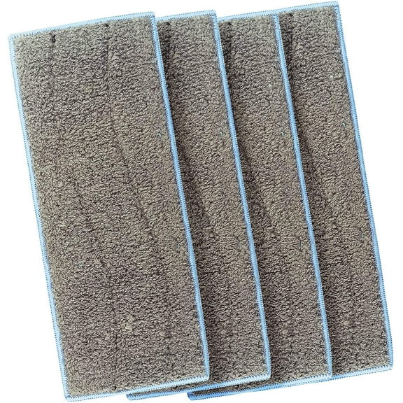 4 Pack Microfiber Replacement Mop Pads, Washable & Reusable Flat Mop Pads Fit for iRobots Mop.