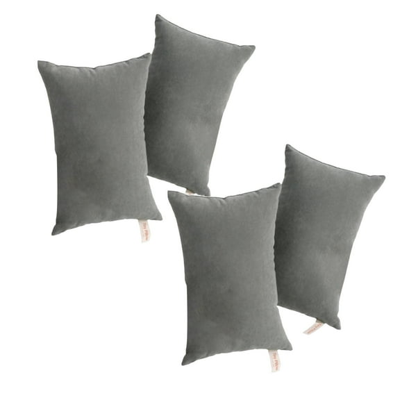 4 Pack Microfiber Soft Tiny Travel Pillows 11" X 7", Machine Washable Neck Back Support Pillow for Office Nap Travel Pet Bed, Pillowcases * 4