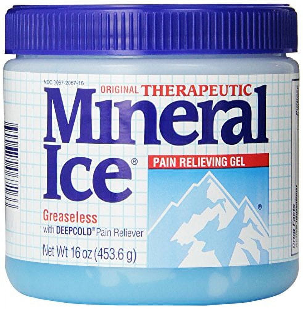 4 Pack - Mineral Ice Topical Analgesic Pain Reliving Gel 16Oz Each