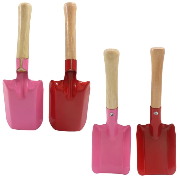 4 Pack Mini Colorful Trowel Set Green Blue Pink Red