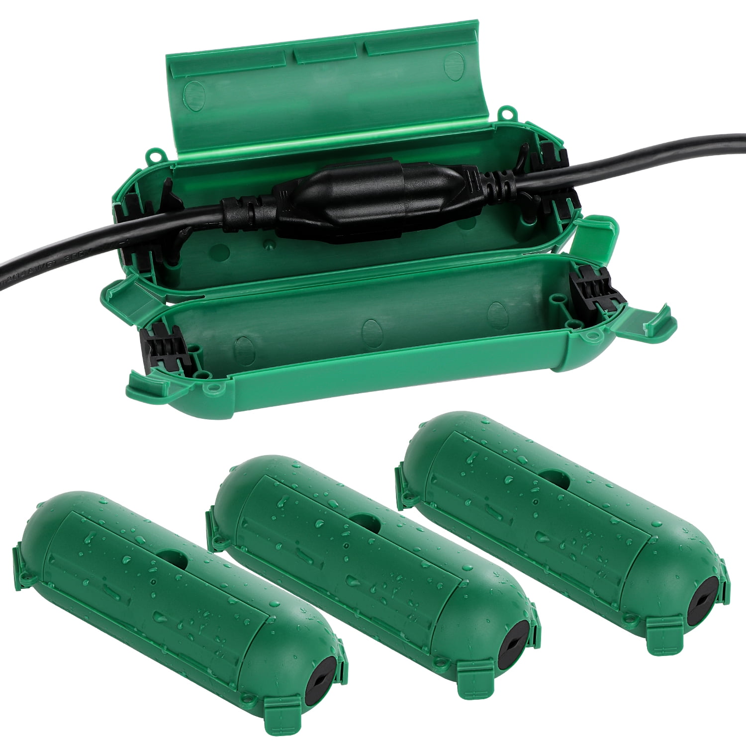 4 Pack Mini IP44 Waterproof Outdoor Connection Box with Lockable