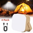 thumbnail image 1 of 4-Pack Mini LED Camping Lanterns, Rechargeable Waterproof Portable Tent Lights with 3 Modes, 1 of 6