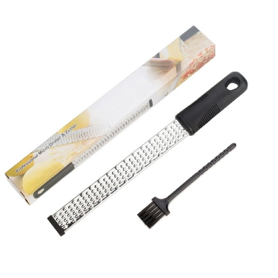 1-Pack Premium Lemon Zester & Cheese Grater – Stainless Steel Kitchen Tool for Citrus, Parmesan, Chocolate, Ginger, Garlic, Nutmeg & Vegetables TIKA