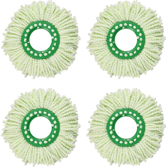 4 Pack Mop Head Replacement for Libman Tornado Spin Mop refill, Washable Microfiber Mop for Libman Tornado Spin Mop System