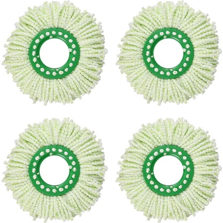 4 Pack Mop Head Replacement for Libman Tornado Spin Mop refill, Washable Microfiber Mop for Libman Tornado Spin Mop System