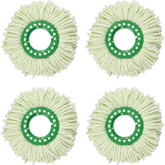 4 Pack Mop Head Replacement for Libman Tornado Spin Mop refill, Washable Microfiber Mop for Libman Tornado Spin Mop System