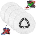 thumbnail image 1 of 4 Pack Mop Heads Replacement for O-Cedar Easy Wrin Spin Mop, Microfiber Spin Mop Refills, Easy Cleaning Mop Head Replacement, 1 of 10