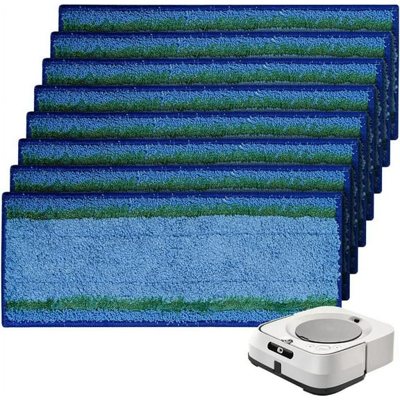 4 Pack Mop Pad Accessories for iRobot Braava jet m6 Series Ultimate Robot Mop, Washable and Reusable Robot Wet Mopping Pad Replacement Parts