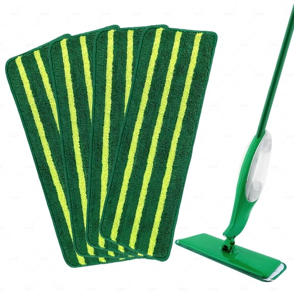 4 Pack Mop Refills Compatible for Libman Freedom Spray Mop Replacement Head - Machine Washable Microfiber Heads, Cleaning Multi-Surface Floors and Walls