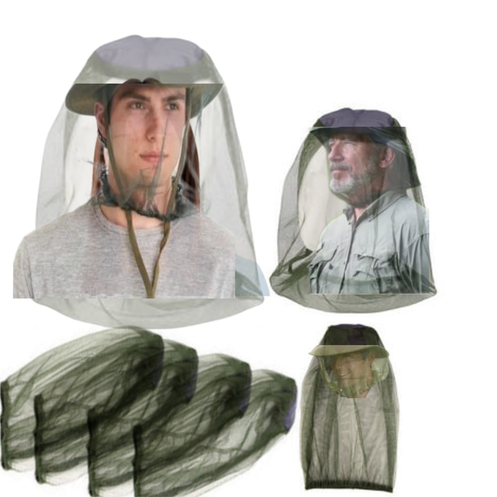 4 Pack Mosquito Netting for Outdoor Patio, Lightweight Outdoor Mosquito Screen Mesh DIY Size Adjustable for Patio Porch Garden Mosquito Head Net Mesh for Outdoors,Bug Net for Head Hiking Clearance